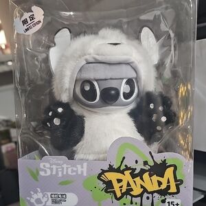 Disney Stitch Panda Costume Plush - Black and White